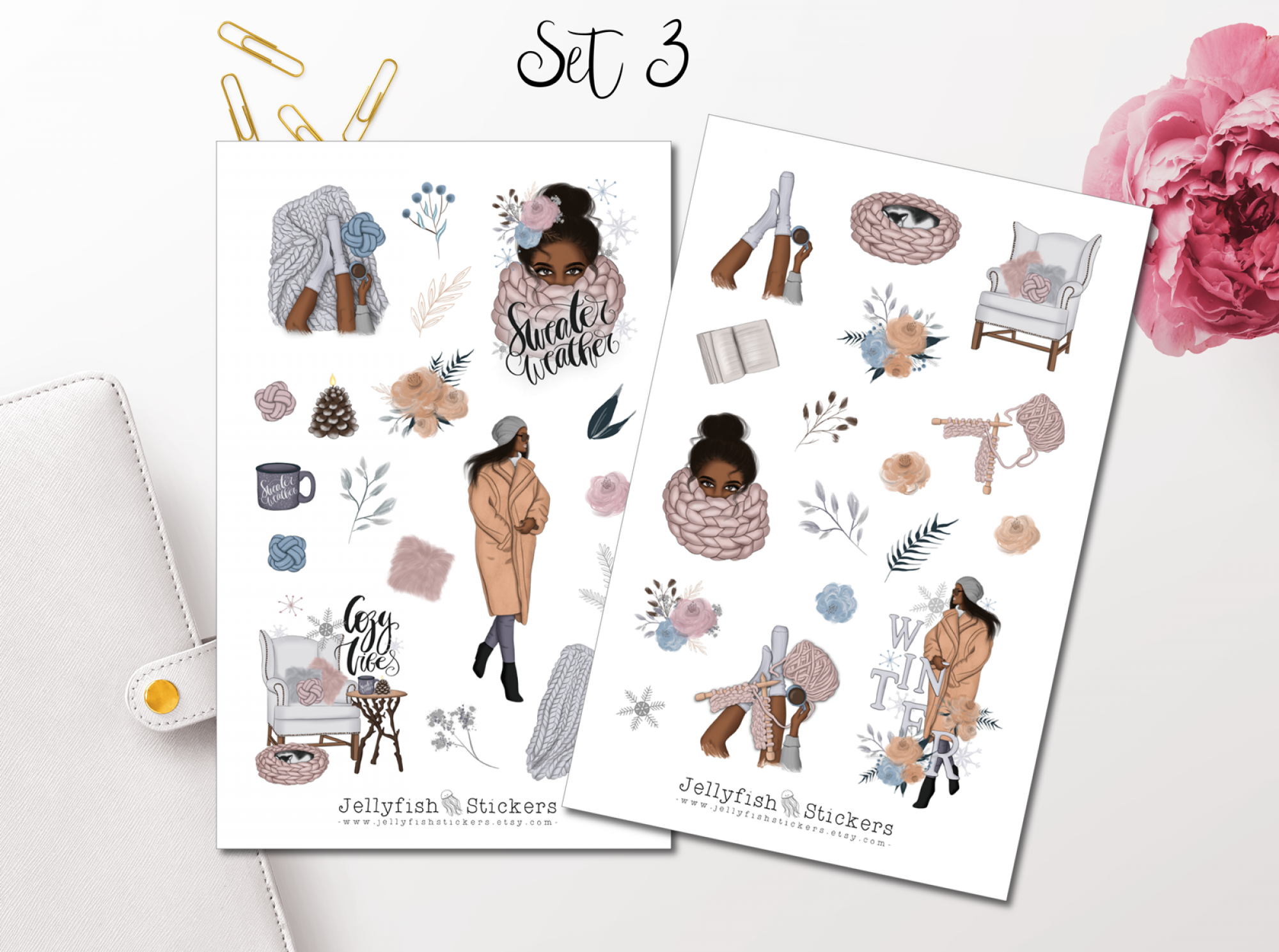 Girls Winter Sticker Set